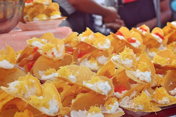 Thai crispy pancake - cream crepes — Stock Photo, Image