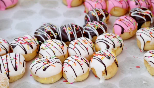 Donuts à la nourriture de rue — Photo