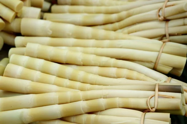 Bamboe schieten op straat eten — Stockfoto