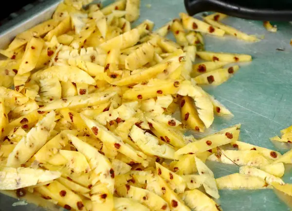 Pineapple on street food — Stock Photo, Image