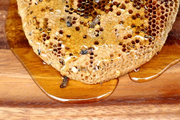 ahşap üzerinde tatlı petek