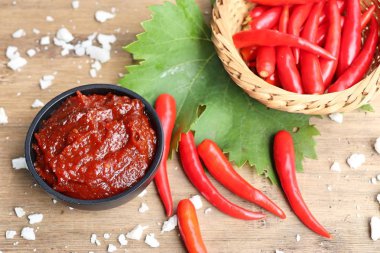 Kore kırmızı biber Sos