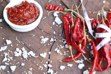 Kore kırmızı biber Sos