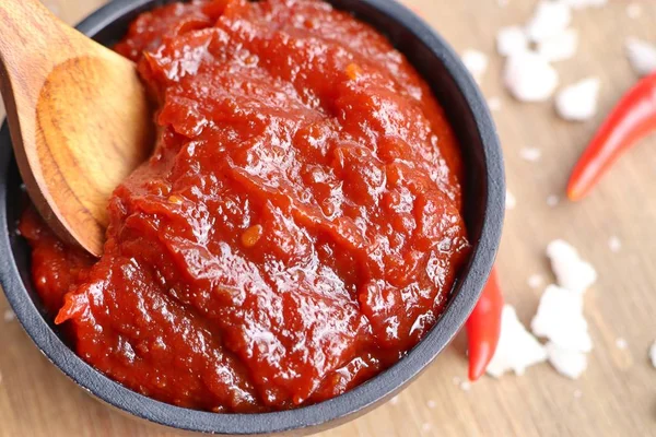 Kore kırmızı biber Sos