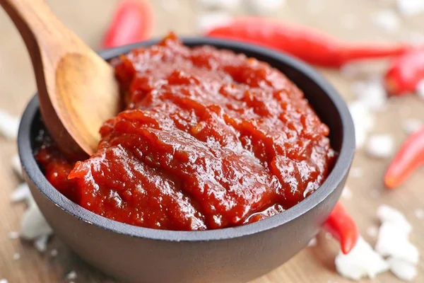 Kore kırmızı biber Sos