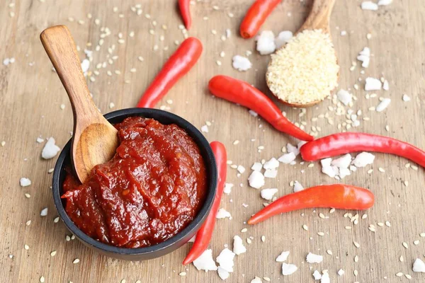 Kore kırmızı biber Sos