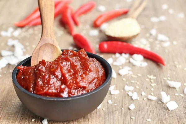 Salsa de chile rojo coreano — Foto de Stock