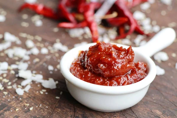 Kore kırmızı biber Sos