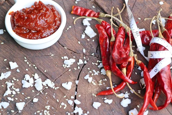 Kore kırmızı biber Sos