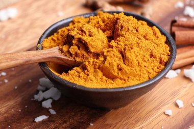 Curry powder and turmeric clipart