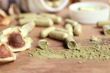 Moringa kapsül ile kurutulmuş