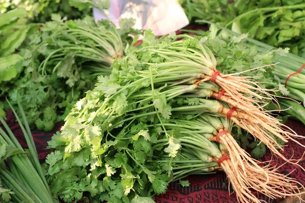 coriander at the market