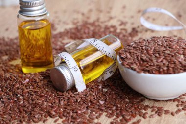 Keten tohumu yağı ile