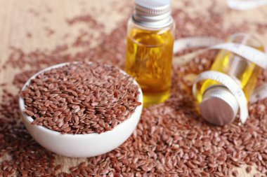 Keten tohumu yağı ile