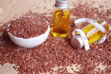 Keten tohumu yağı ile