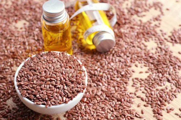 Keten tohumu yağı ile