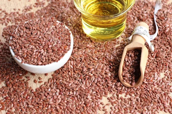 Keten tohumu yağı ile