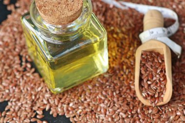 Keten tohumu yağı ile