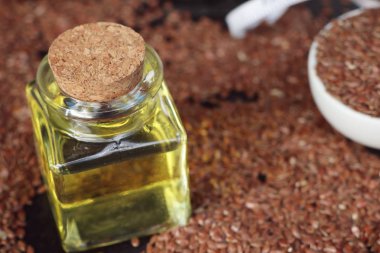 Keten tohumu yağı ile