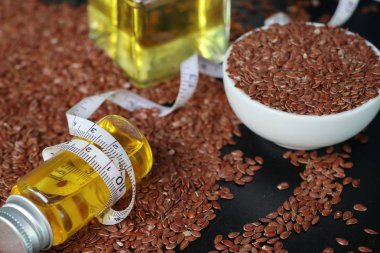 Keten tohumu yağı ile