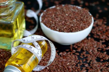 Keten tohumu yağı ile