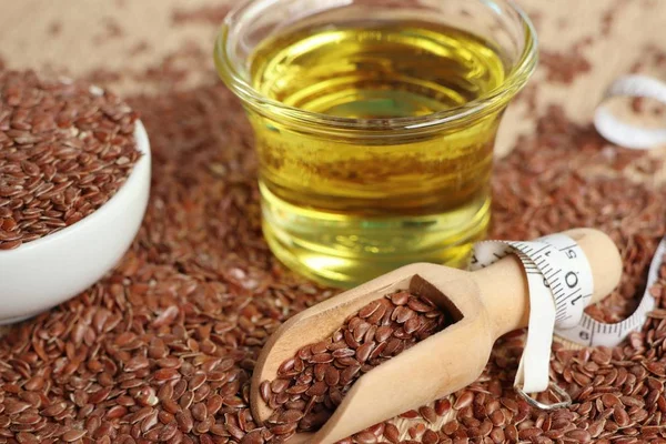 Keten tohumu yağı ile