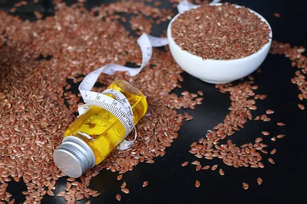 Keten tohumu yağı ile