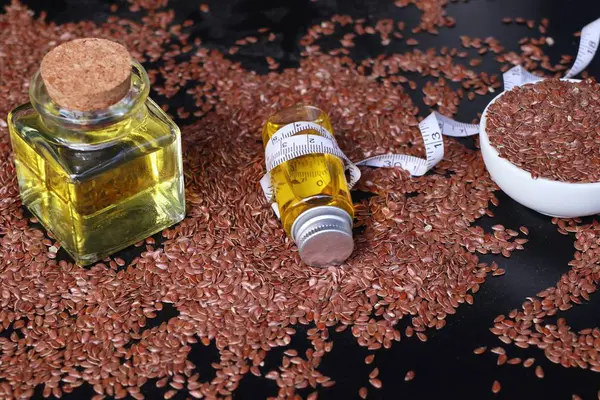 Keten tohumu yağı ile