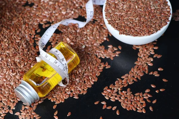 Keten tohumu yağı ile