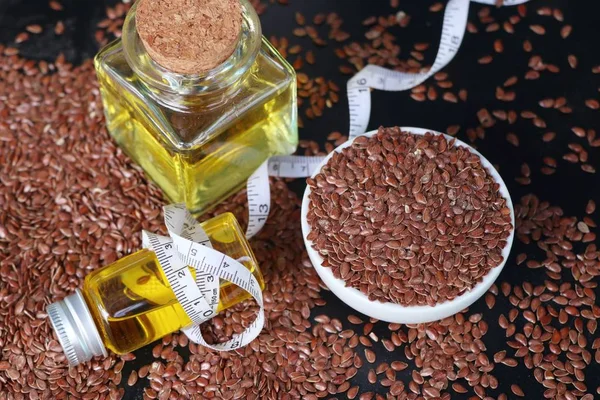 Keten tohumu yağı ile