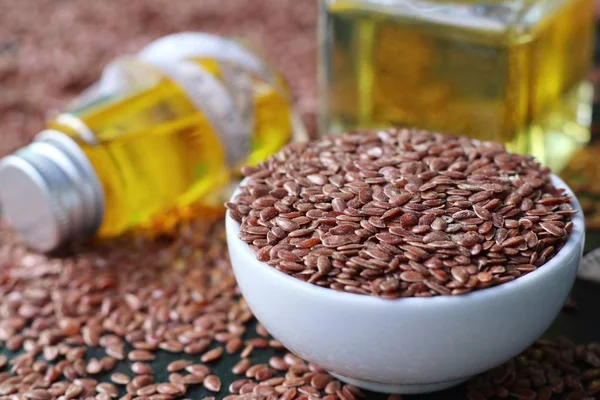 Keten tohumu yağı ile