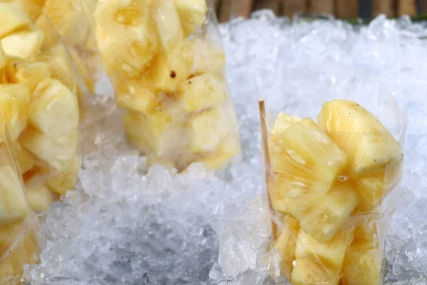 Pineapple at street food — Stock Photo, Image