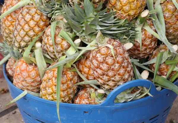 Pineapple at street food — Stock Photo, Image