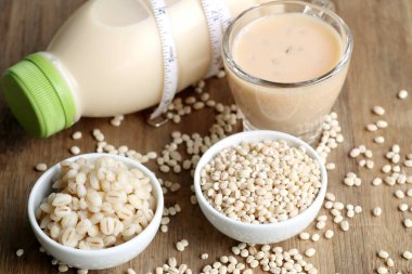 soya sütü ve arpa tohumu