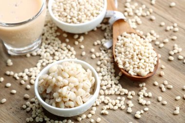 soya sütü ve arpa tohumu