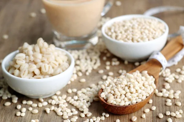 soya sütü ve arpa tohumu