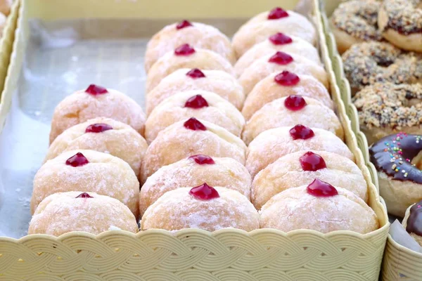 Donuts en la comida callejera — Foto de Stock