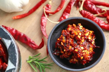 biber salça sarımsak ile