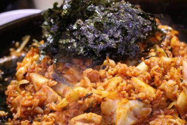 Dak galbi sos Kore yemeği kızarmış