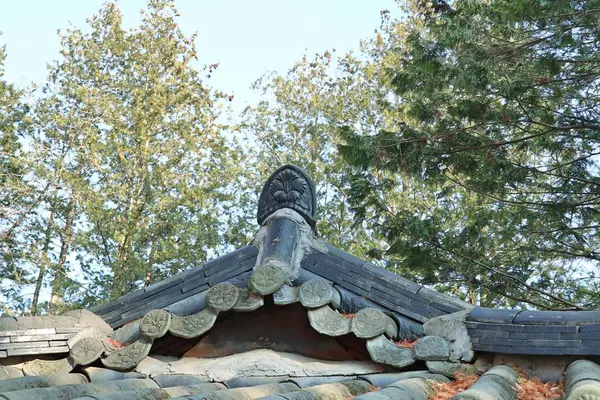 Techo de arquitectura tradicional coreana —  Fotos de Stock