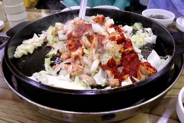 Dak galbi salsa fritta cibo coreano — Foto Stock
