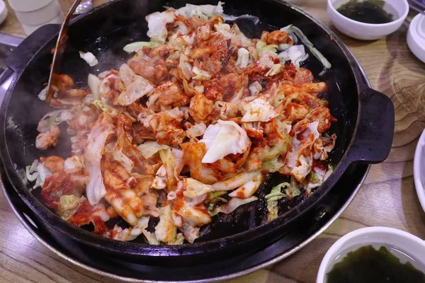 Dak galbi salsa frita comida coreana — Foto de Stock