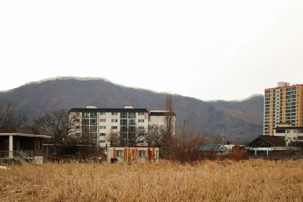 Suddig byggnader i Korea — Stockfoto