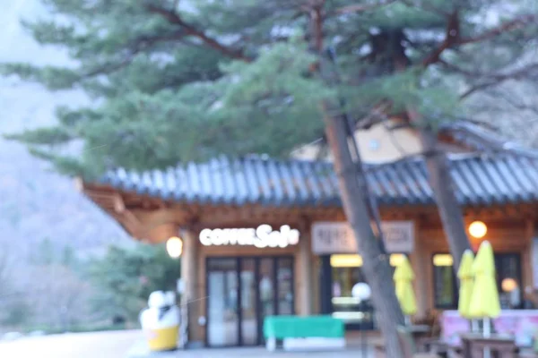 Blurred shop spring korea — Stock Photo, Image