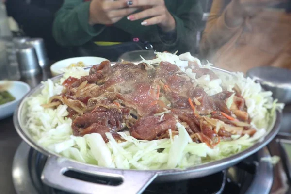 韩国食品韩式烤肉 — 图库照片