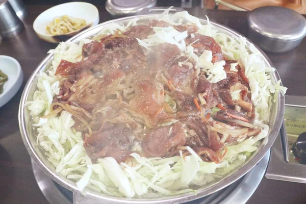 韩国食品韩式烤肉 — 图库照片