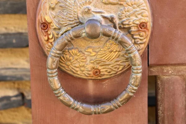 Door handles in korean traditional — Stock Photo, Image