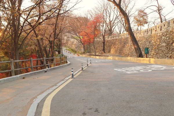 Strada sfocata nel sud della Corea — Foto Stock