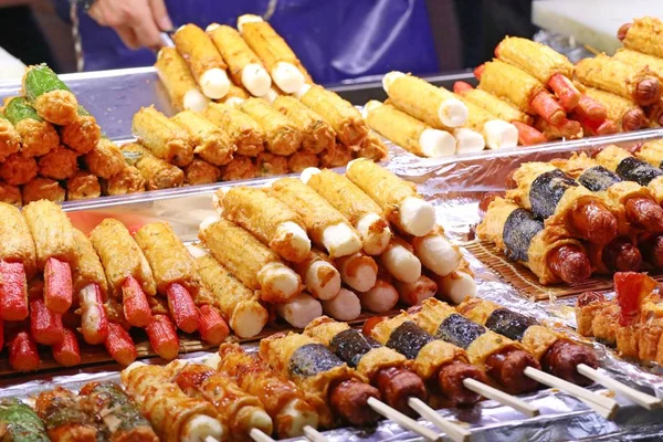 Sausage street food korea — Stock Photo, Image