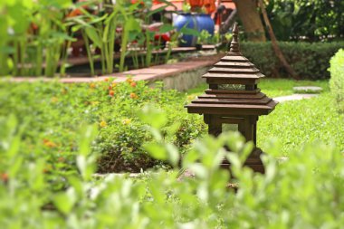 Bahçe aydınlatma dekorasyon